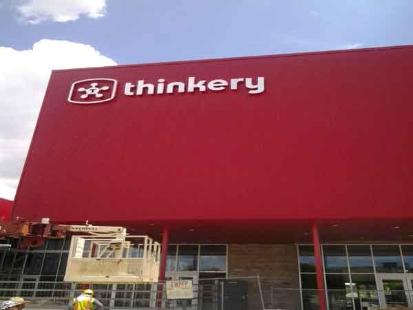The Thinkery Reverse Channel Letter Sign