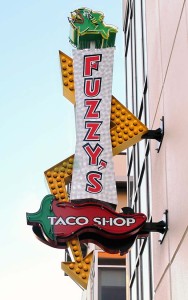 Fuzzy's Taco Shop Sign