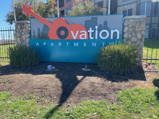 Ovation Apartments Sign Project
