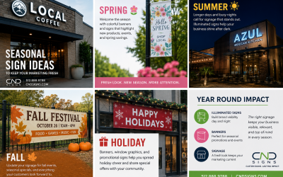 Seasonal Sign Ideas to Keep Your Marketing Fresh
